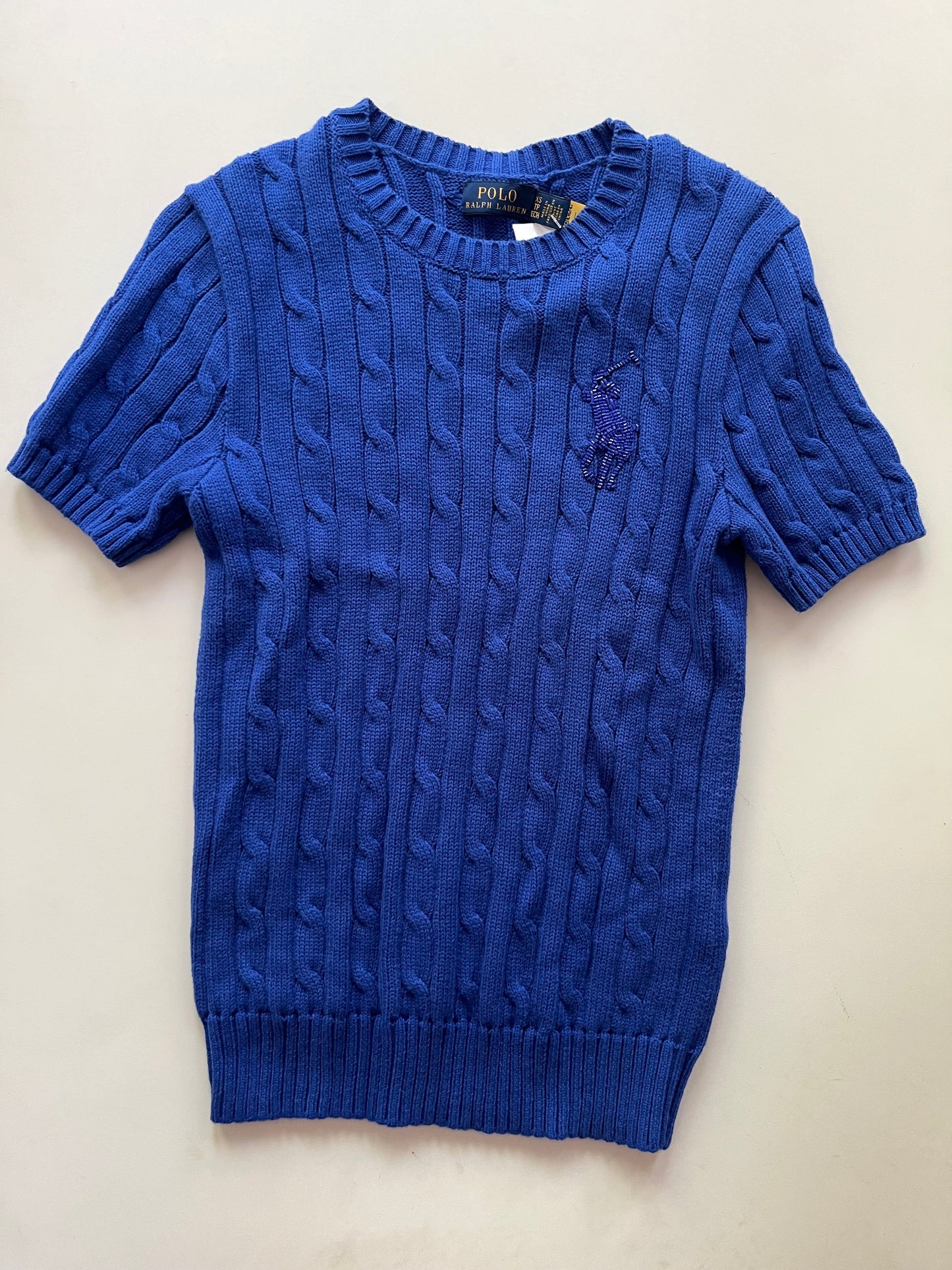 Sweater By Polo Ralph Lauren In Royal Blue, Size: Xs