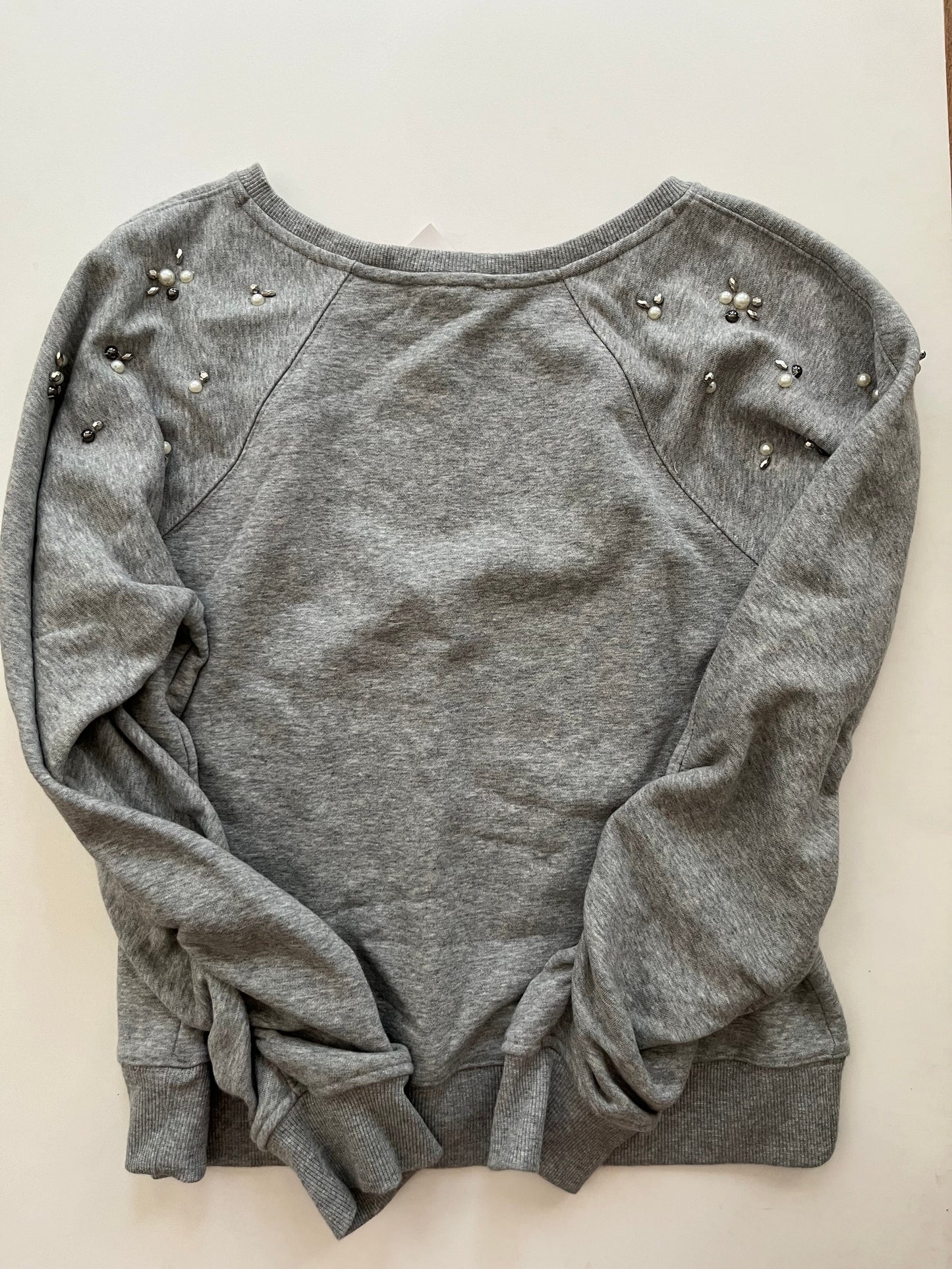 Sweatshirt Crewneck By Stella And Dot In Grey, Size: L