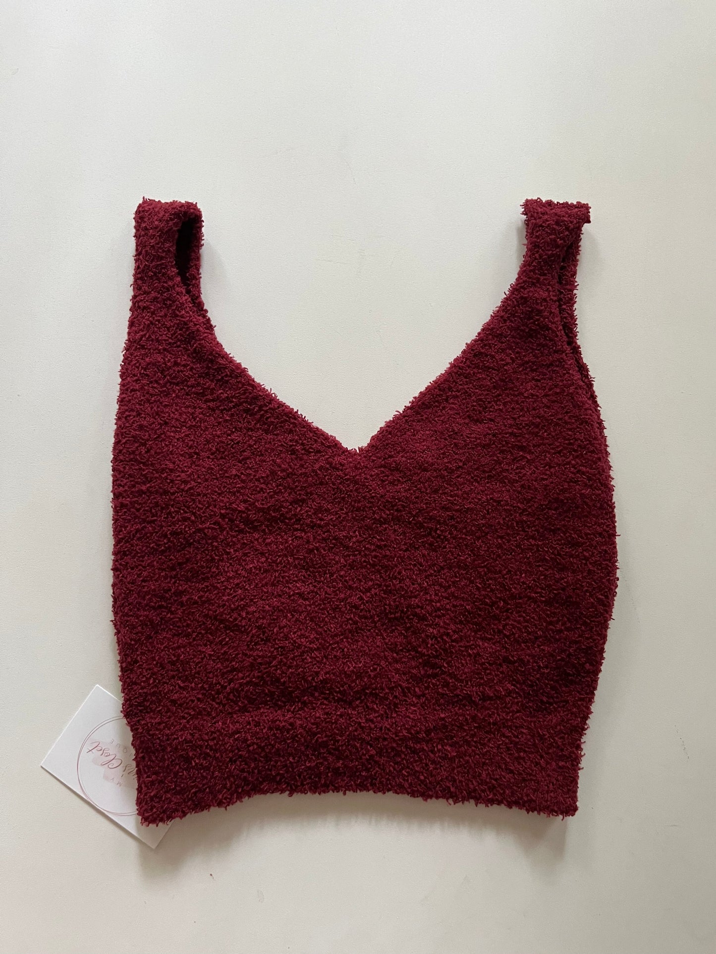 Athletic Tank Top By Clothes Mentor In Burgundy, Size: S