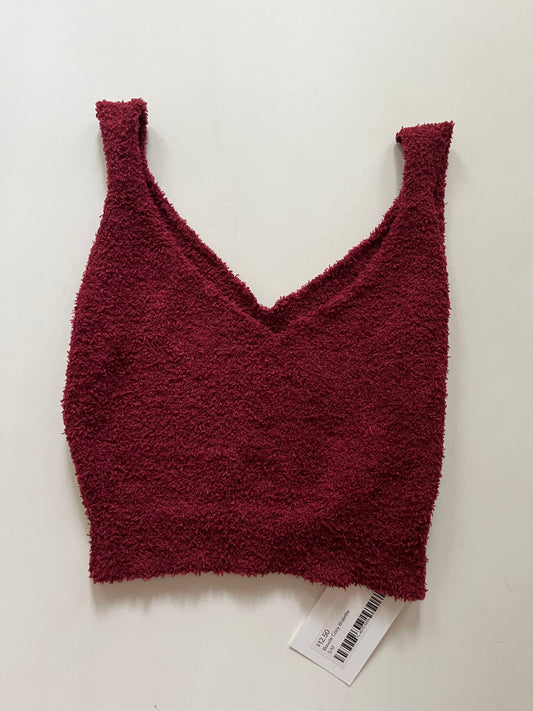 Athletic Tank Top By Clothes Mentor In Burgundy, Size: S