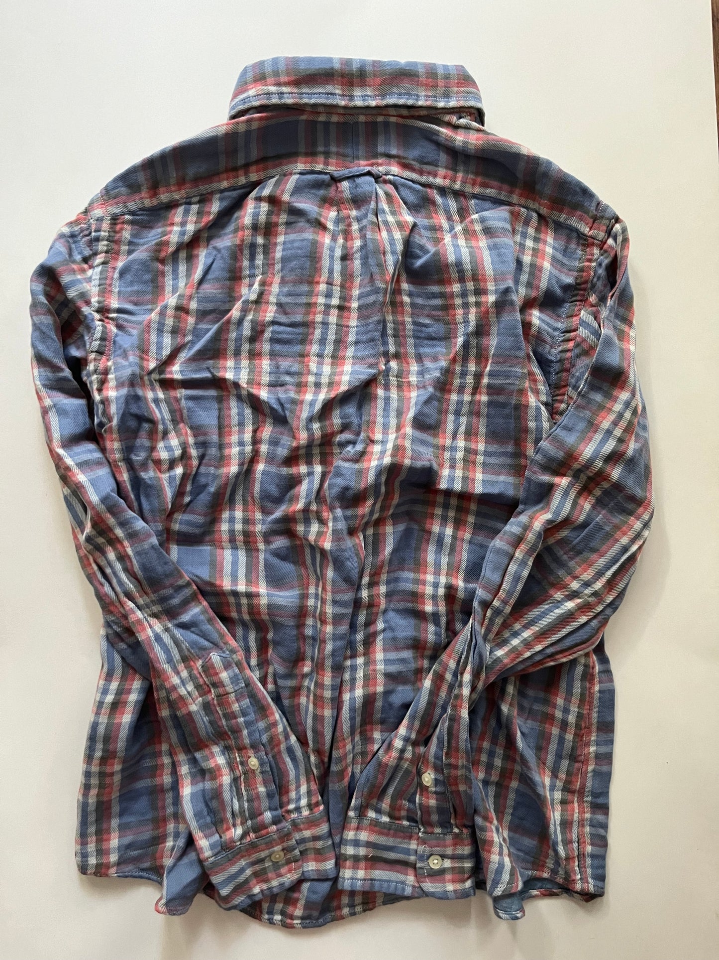 Top Long Sleeve By Polo Ralph Lauren In Plaid, Size: M