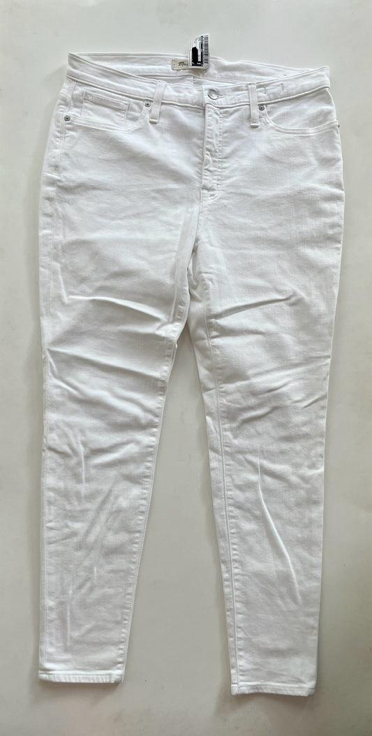 Jeans Straight By Madewell In White, Size: 14