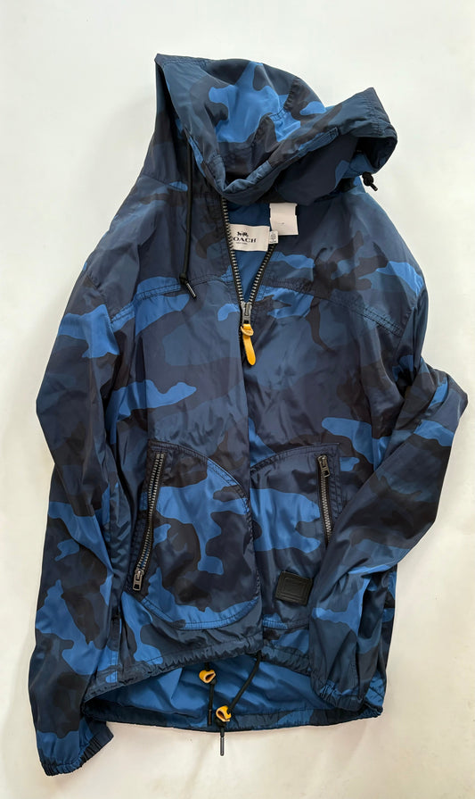 Coat Parka By Coach In Camoflauge, Size: M