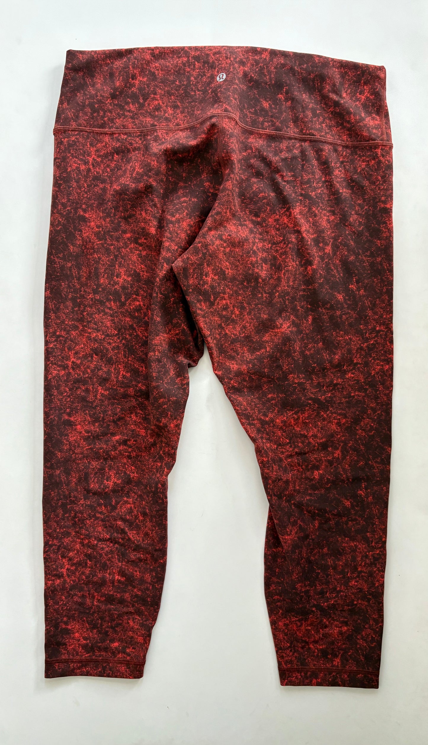Athletic Leggings By Lululemon In Red, Size: 1x