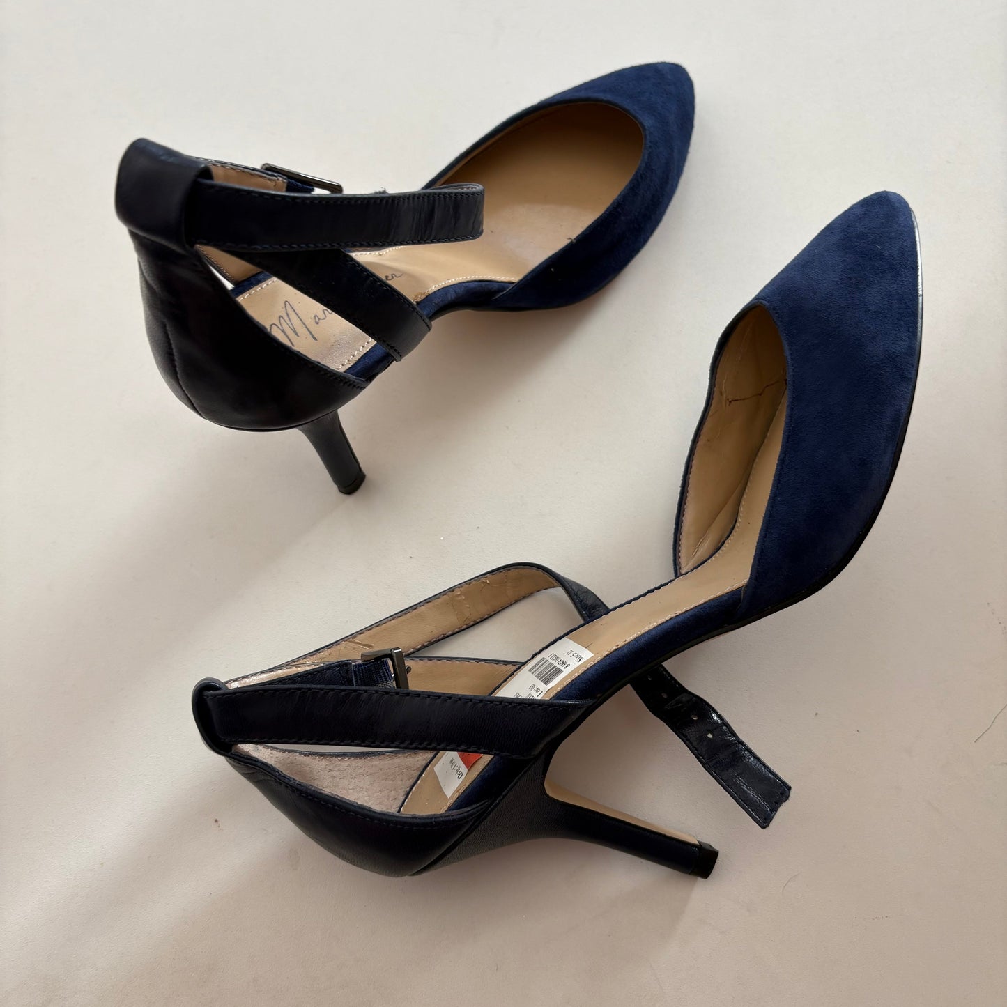 Shoes Heels Stiletto By Marc Fisher In Navy, Size: 8.5