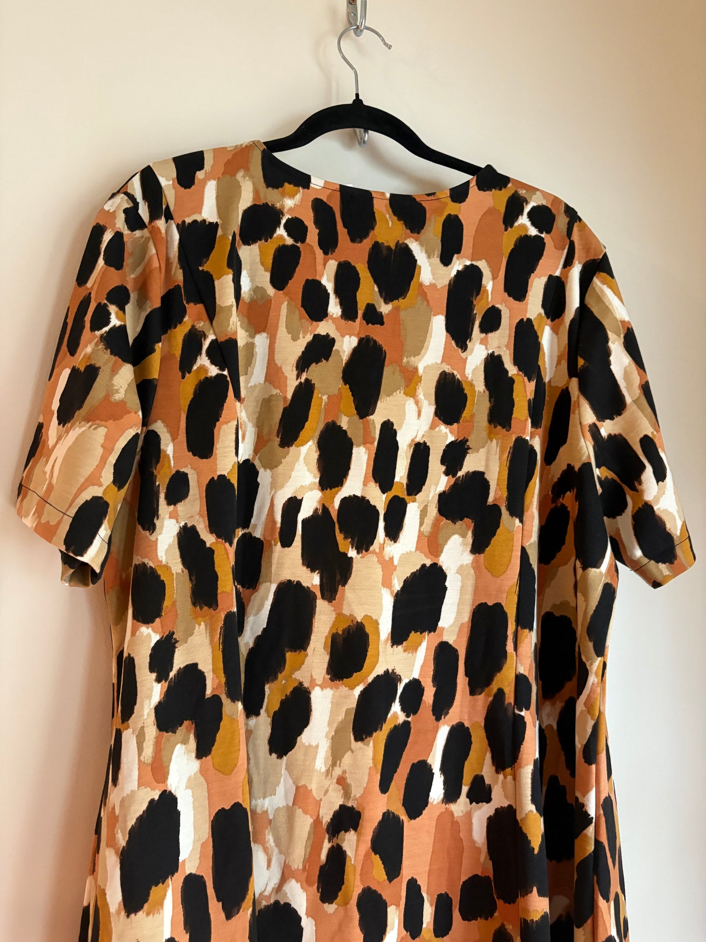 Dress Casual Midi By Jessica London In Animal Print, Size: 3x