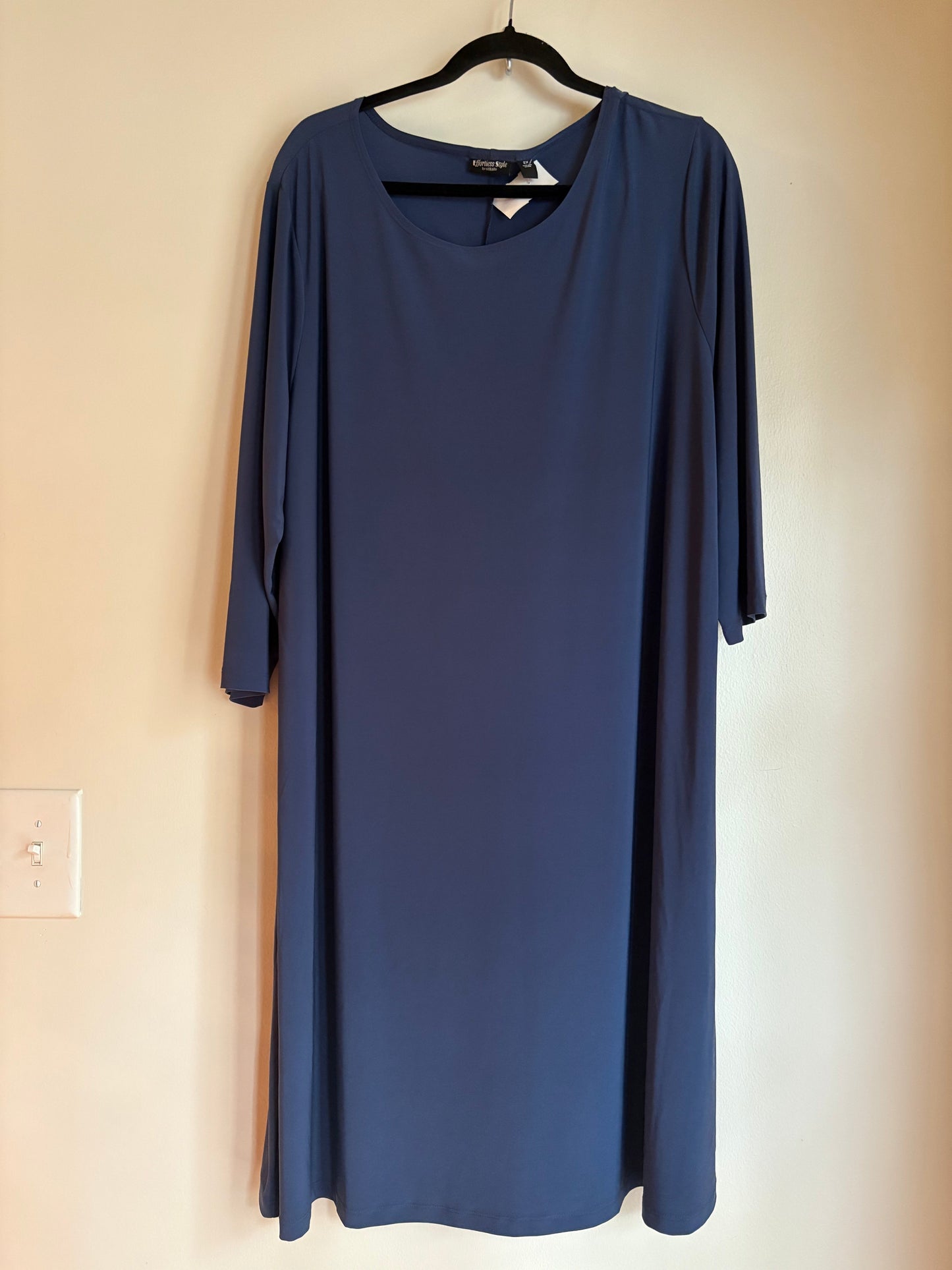 Dress Casual Midi By Clothes Mentor In Blue, Size: 2x