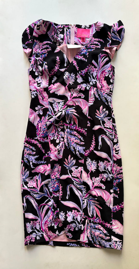 Dress Party Midi By Lilly Pulitzer In Black, Size: Xs