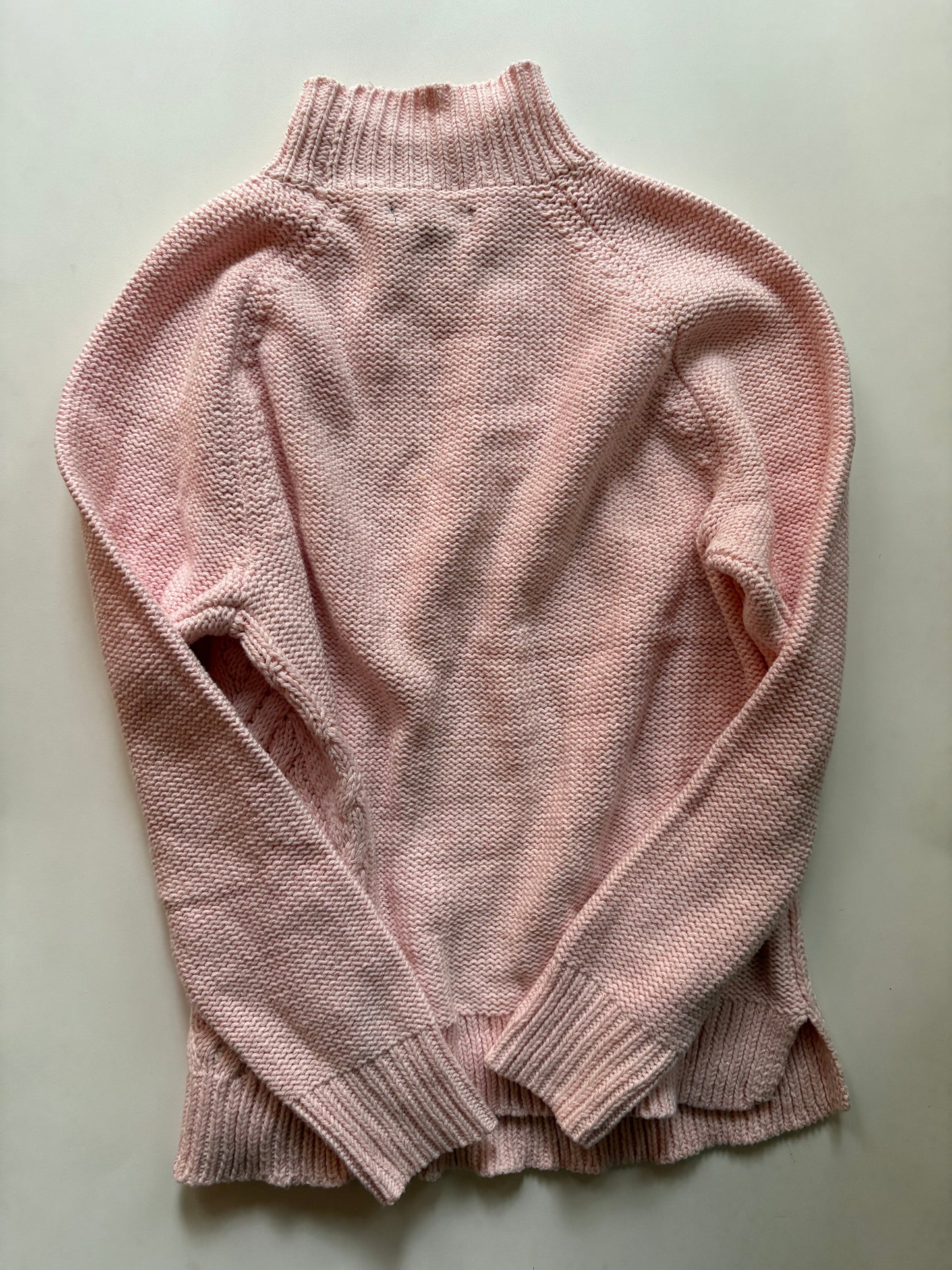 Sweater By Chaps In Pink, Size: Lp