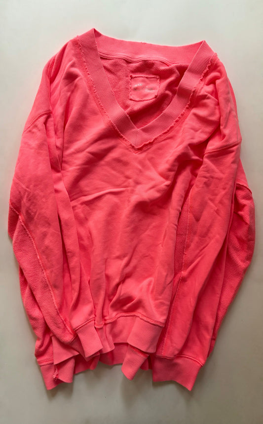 Sweatshirt Crewneck By Aerie In Pink, Size: L