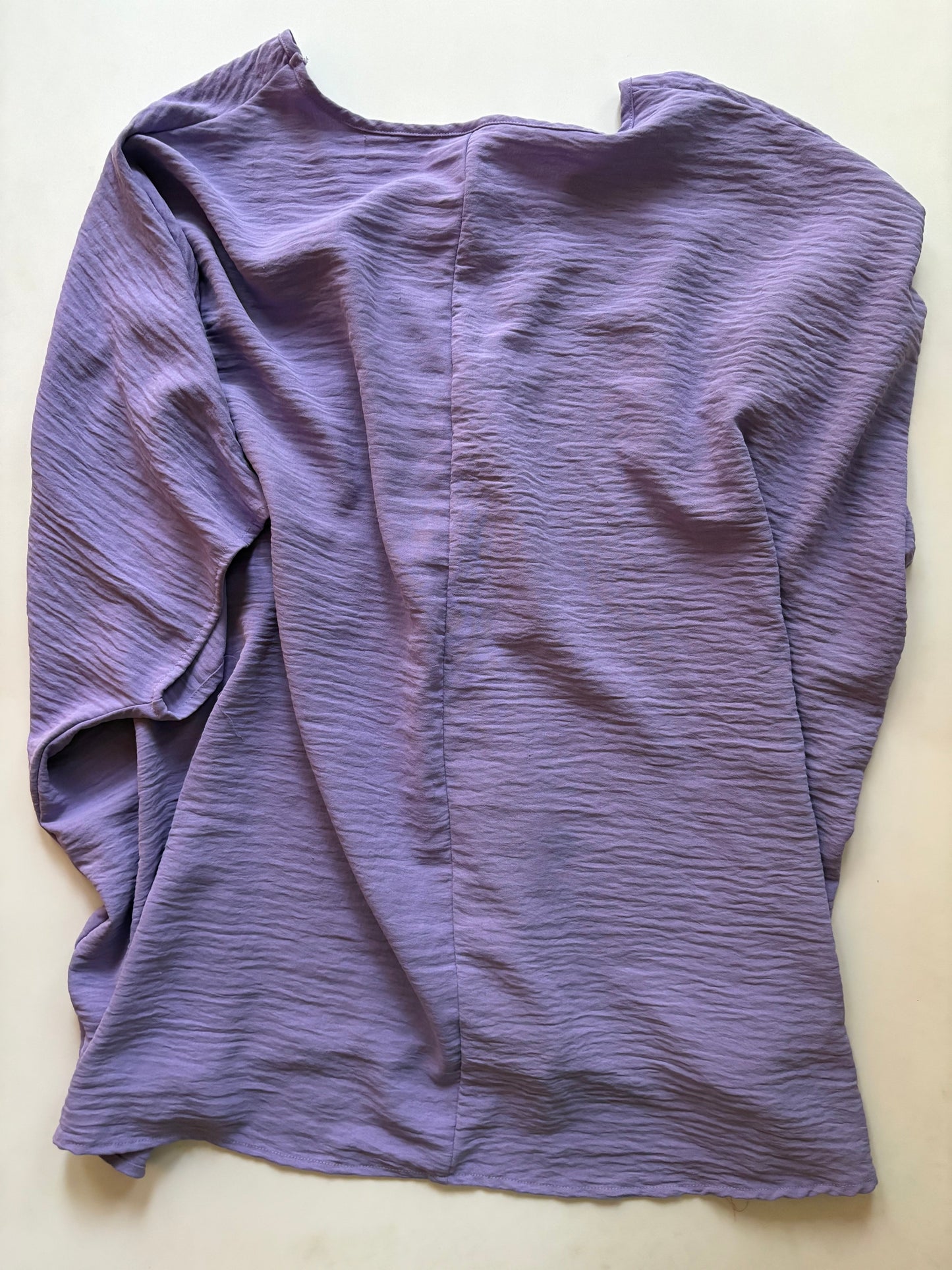 Blouse Short Sleeve By Zenana Outfitters In Purple, Size: Xl