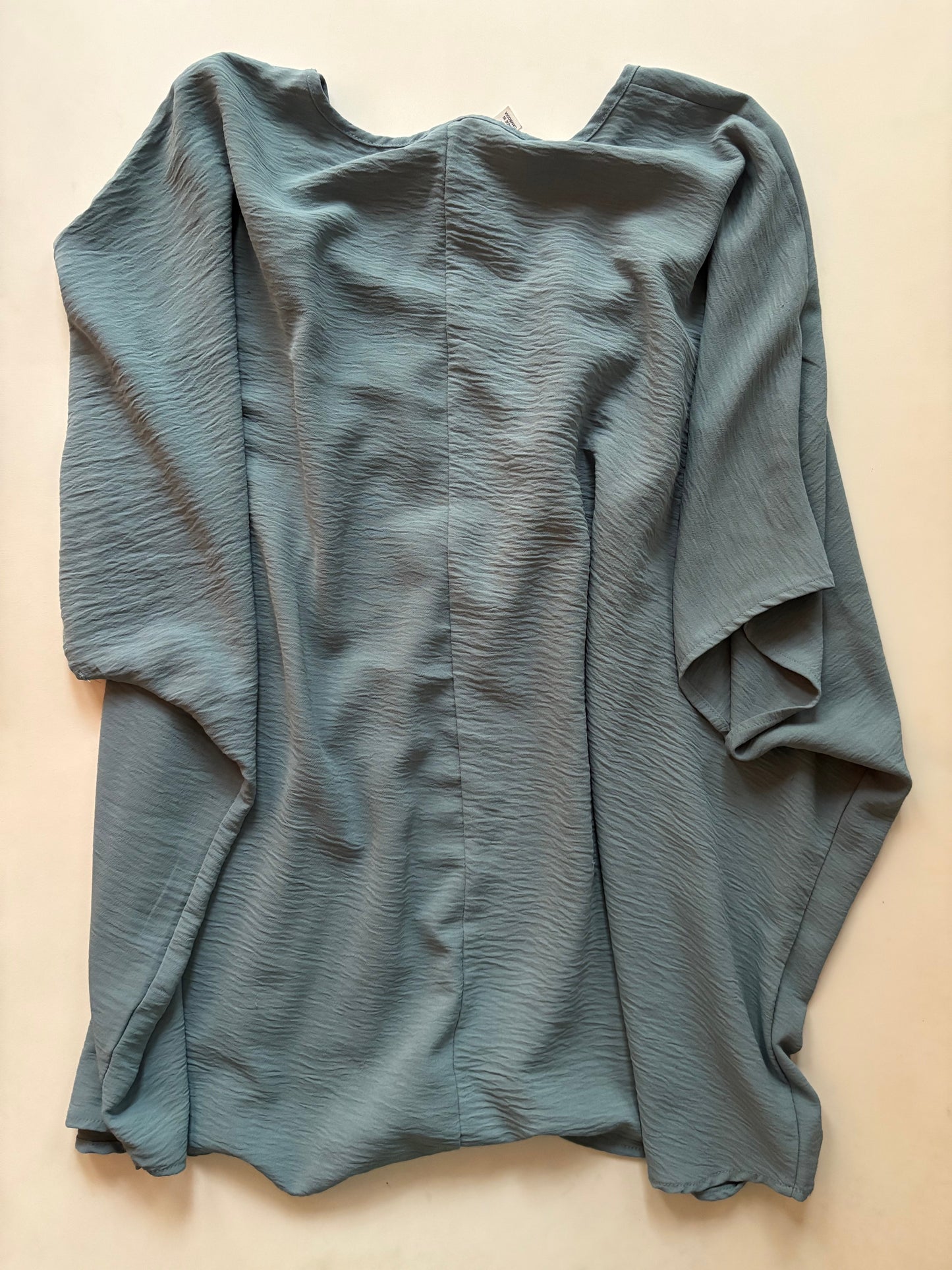 Blouse Short Sleeve By Zenana Outfitters In Blue, Size: Xl