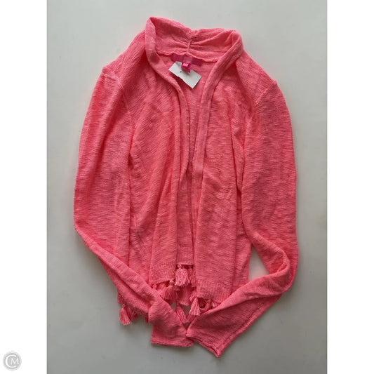 Sweater Cardigan Designer By Lilly Pulitzer In Pink, Size: S