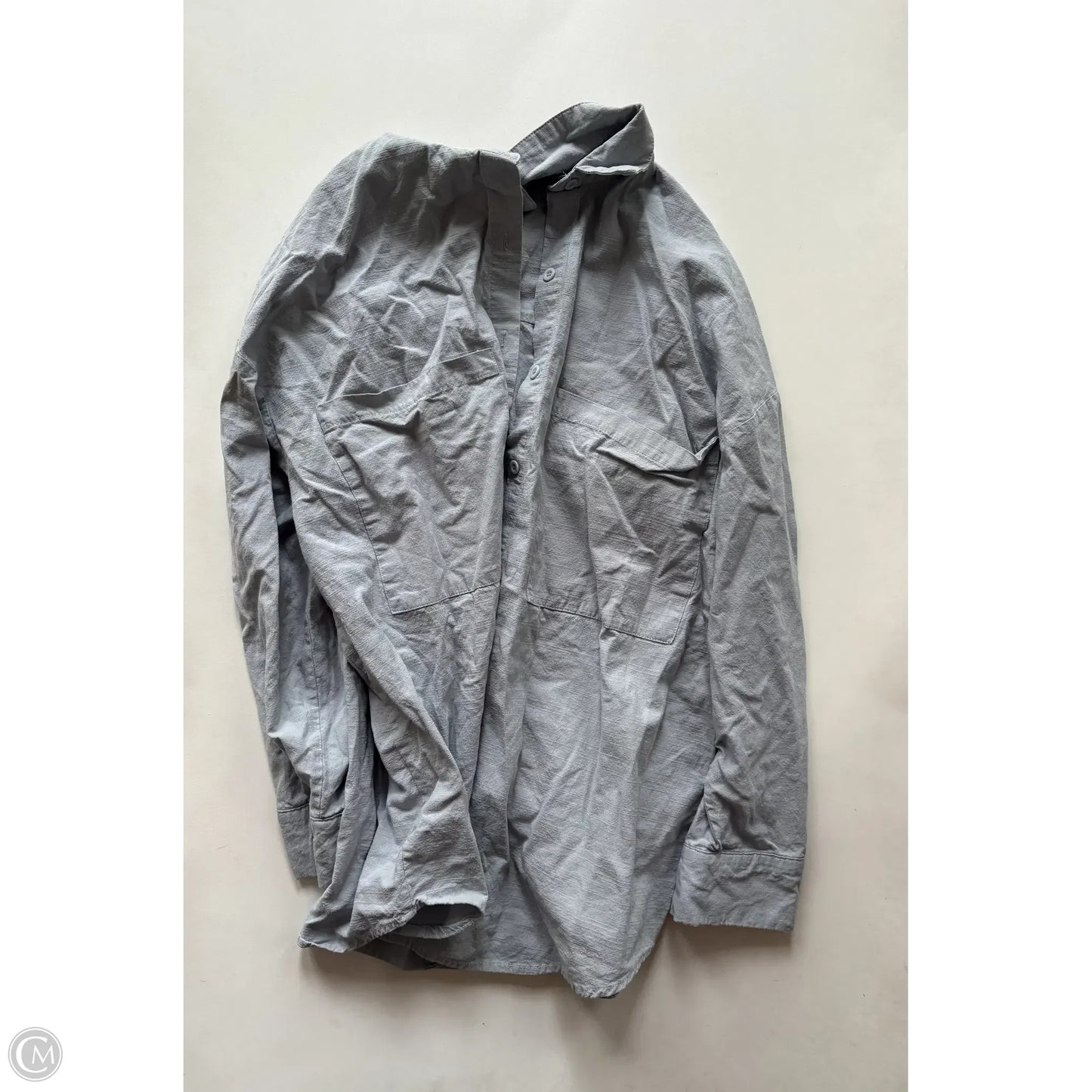 Top Long Sleeve By Dee Elly In Blue, Size: M