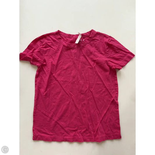 Top Short Sleeve By Loft In Pink, Size: Xs