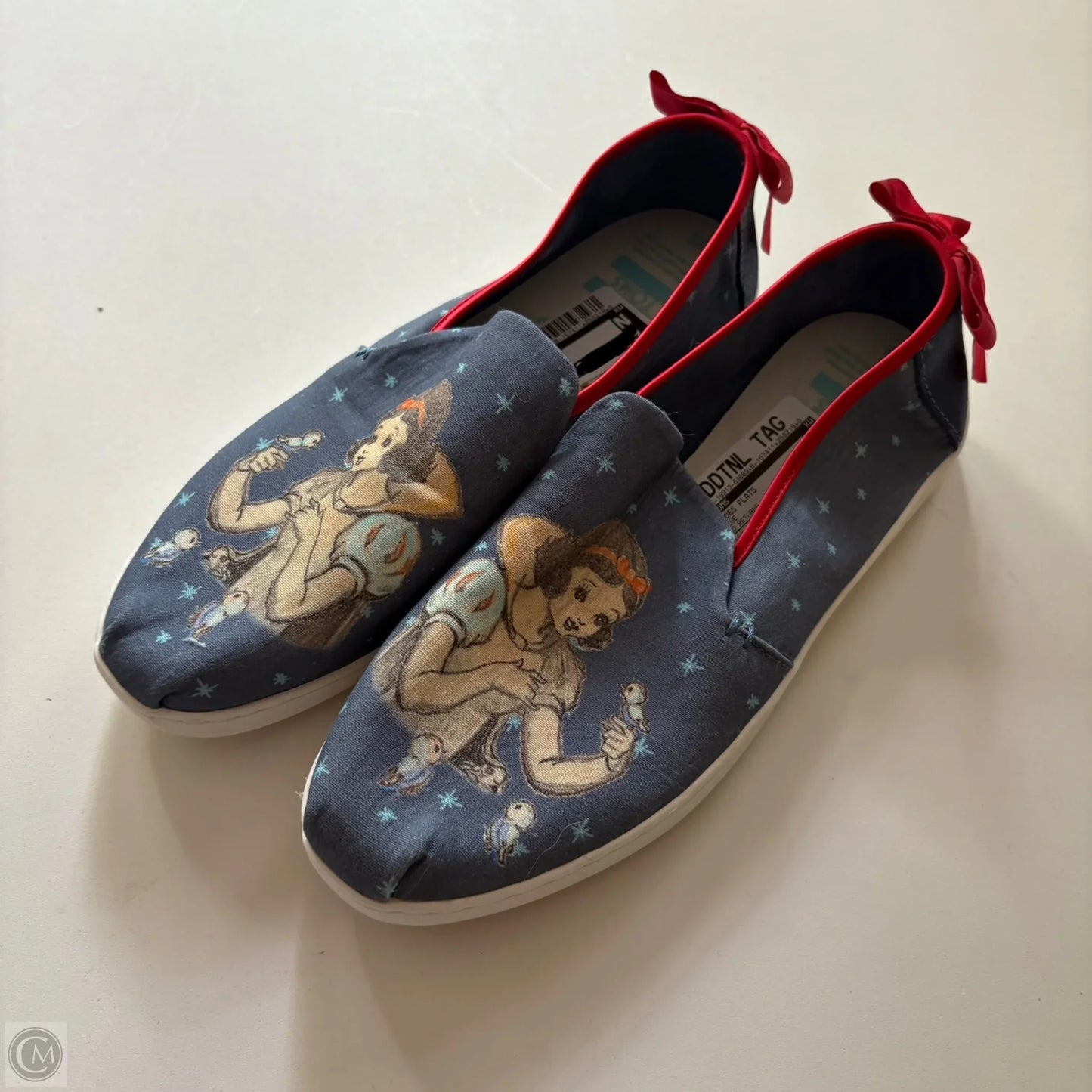 Shoes Flats By Toms In Blue, Size: 9