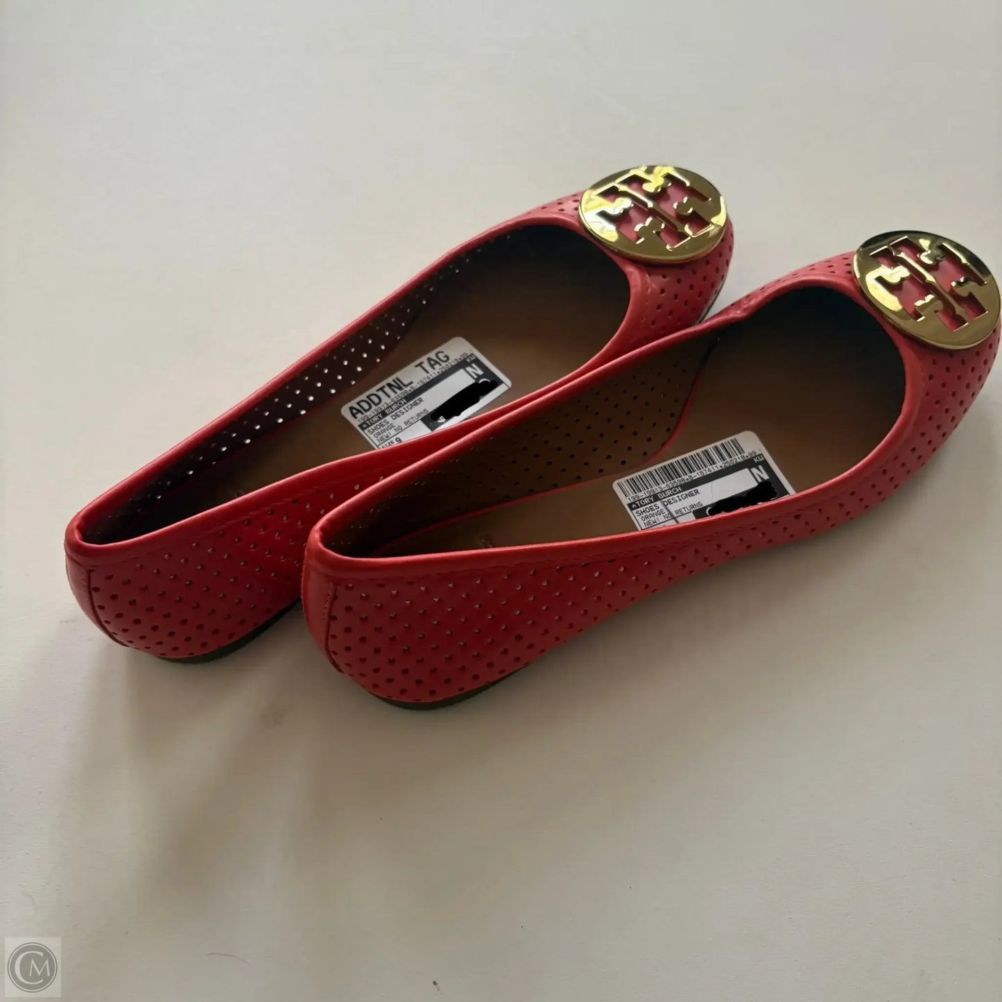 Shoes Designer By Tory Burch In Orange, Size: 9