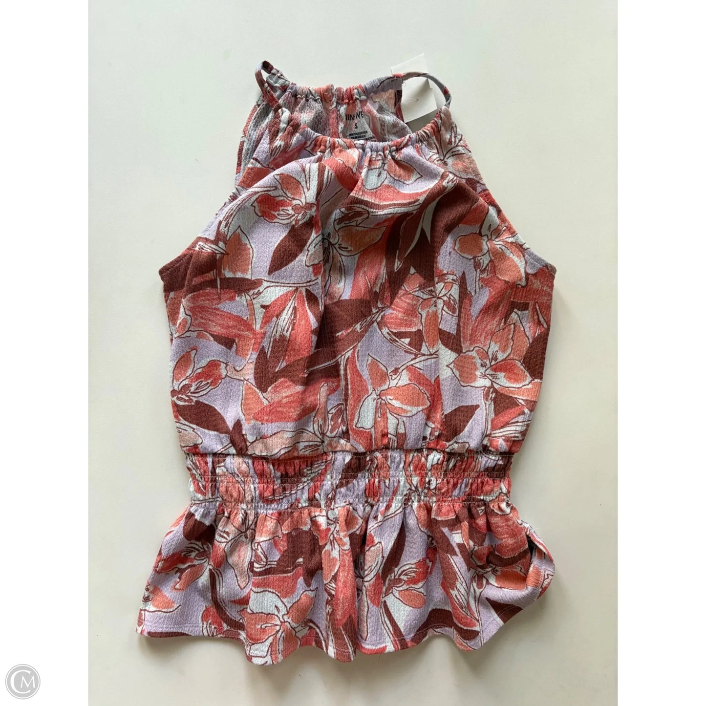 Top Sleeveless By Nine West In Floral Print, Size: S