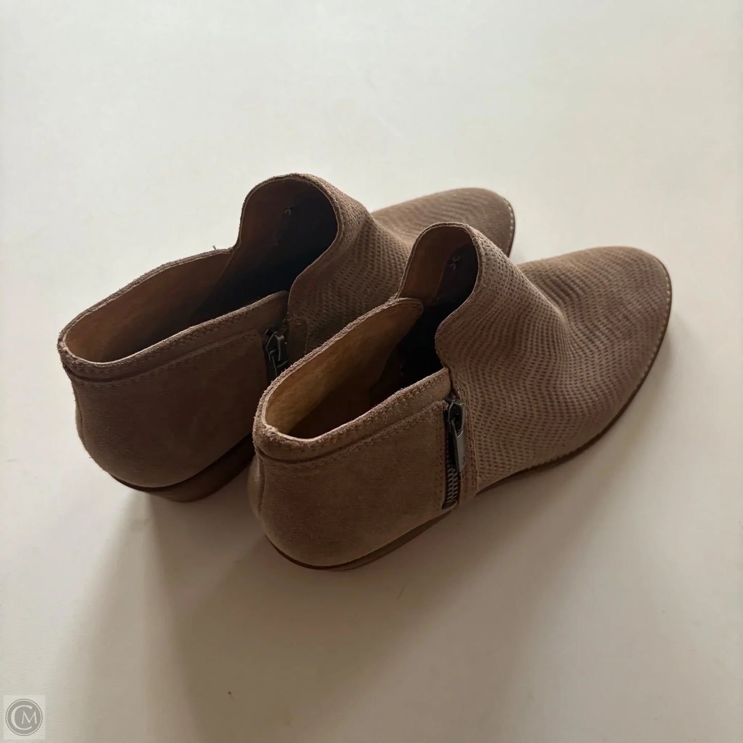 Boots Ankle Heels By Lucky Brand In Brown, Size: 9.5