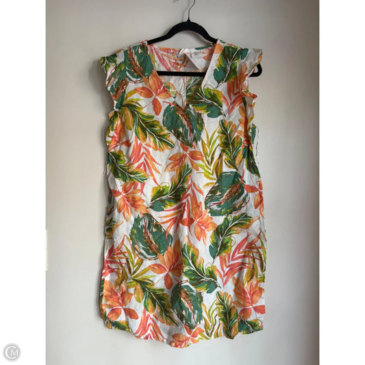 Dress Casual Midi By Nicole Miller In Floral Print, Size: L