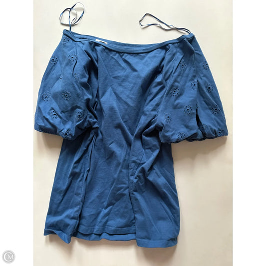 Top Short Sleeve By Crown And Ivy In Blue, Size: 2x