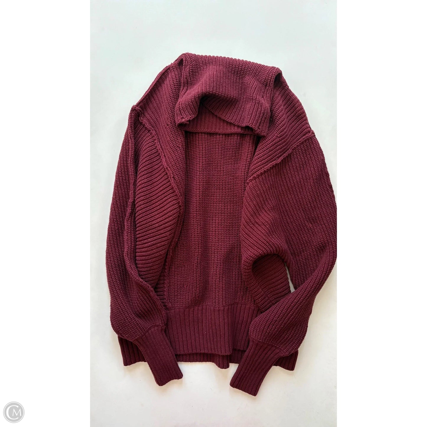 Sweater By Zenana Outfitters In Maroon, Size: Xl
