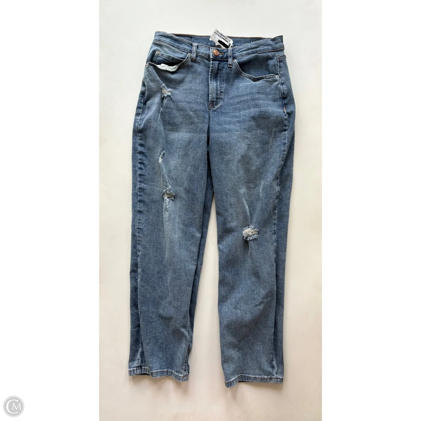 Jeans Straight By Nicole Miller In Blue, Size: 4