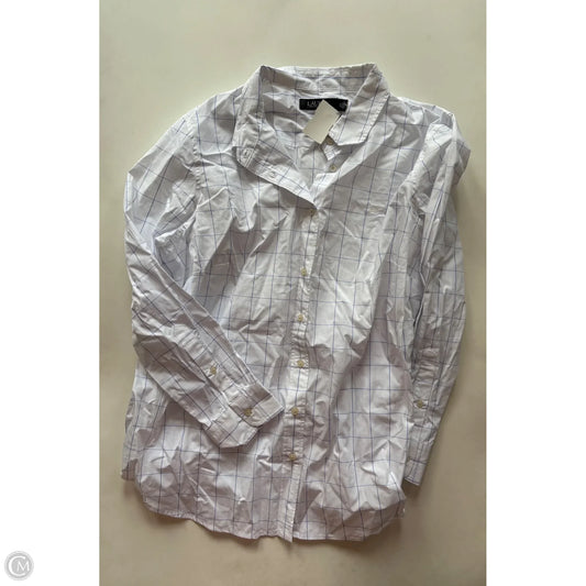Top Long Sleeve By Lauren By Ralph Lauren In Plaid Pattern, Size: 1x