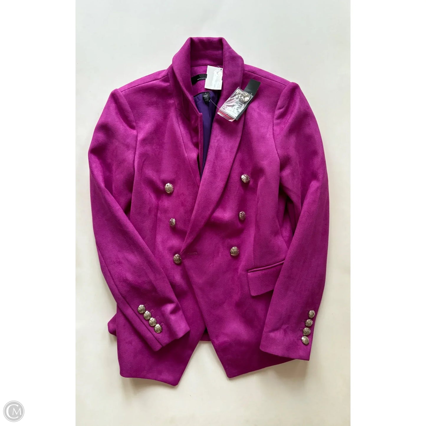 Blazer By White House Black Market In Purple, Size: Xs