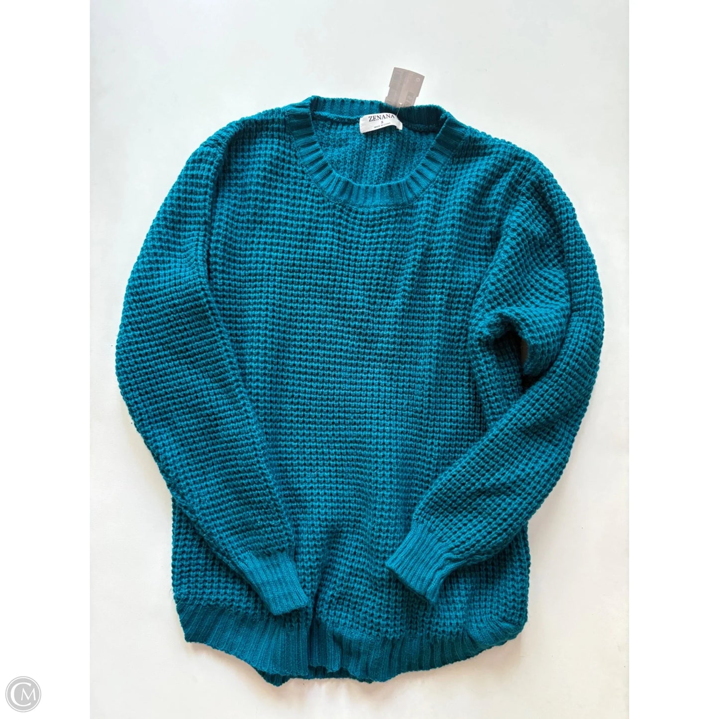 Sweater By Zenana Outfitters In Blue, Size: S
