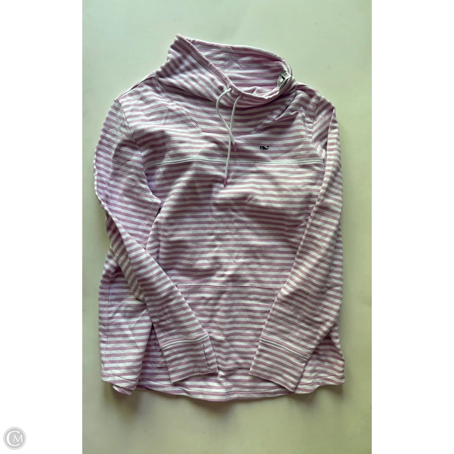 Sweatshirt Hoodie By Vineyard Vines In Striped Pattern, Size: M