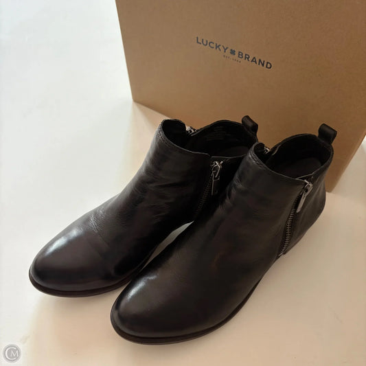 Boots Ankle Heels By Lucky Brand In Black, Size: 7