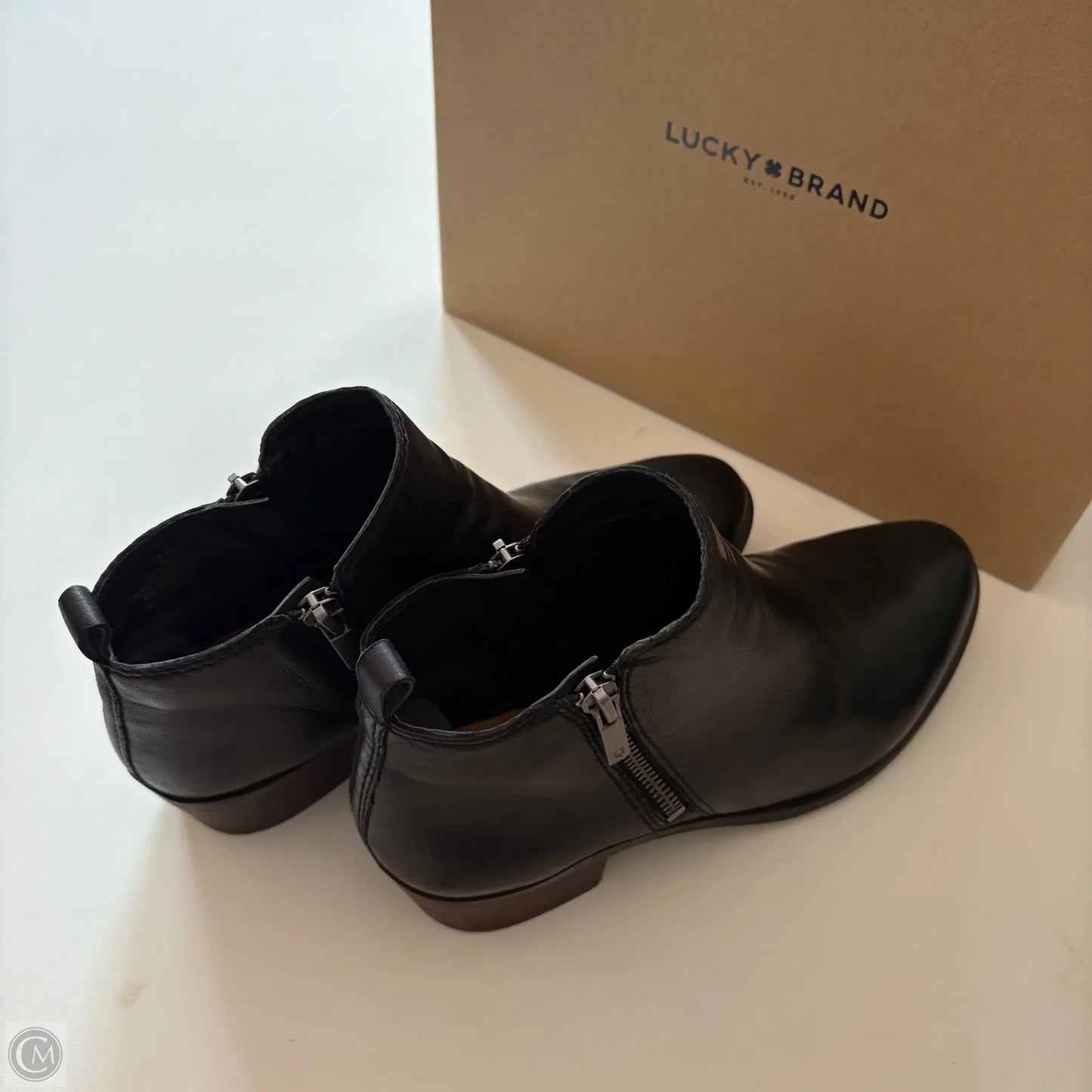 Boots Ankle Heels By Lucky Brand In Black, Size: 7