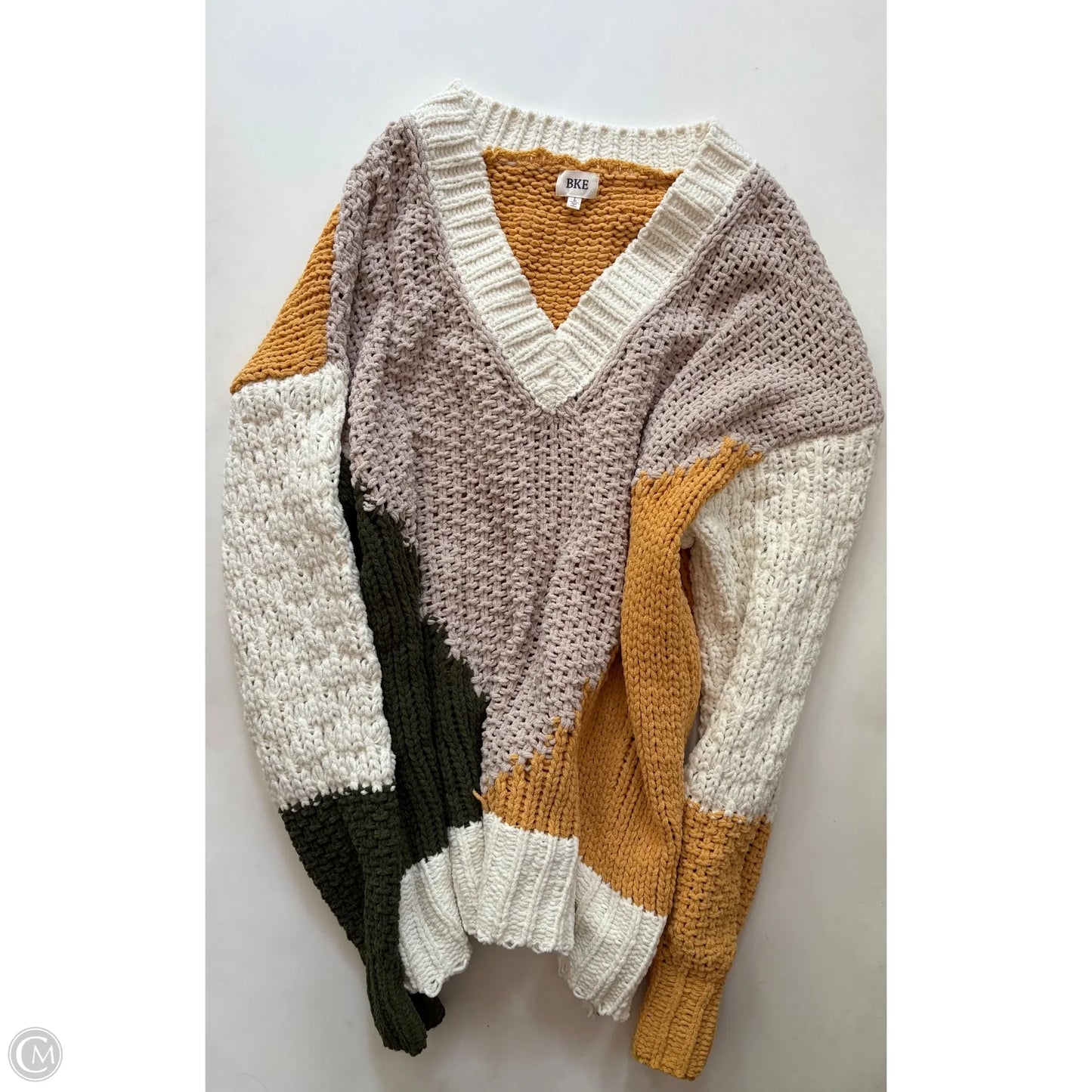 Sweater By Bke In Yellow, Size: L