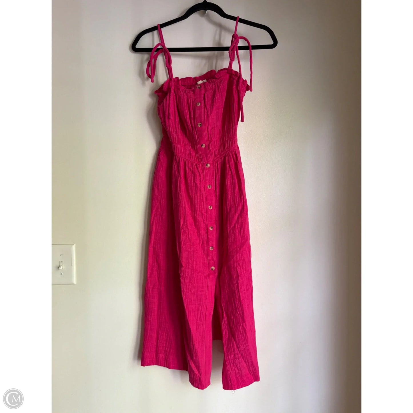 Dress Casual Midi By Hem & Thread In Pink, Size: S