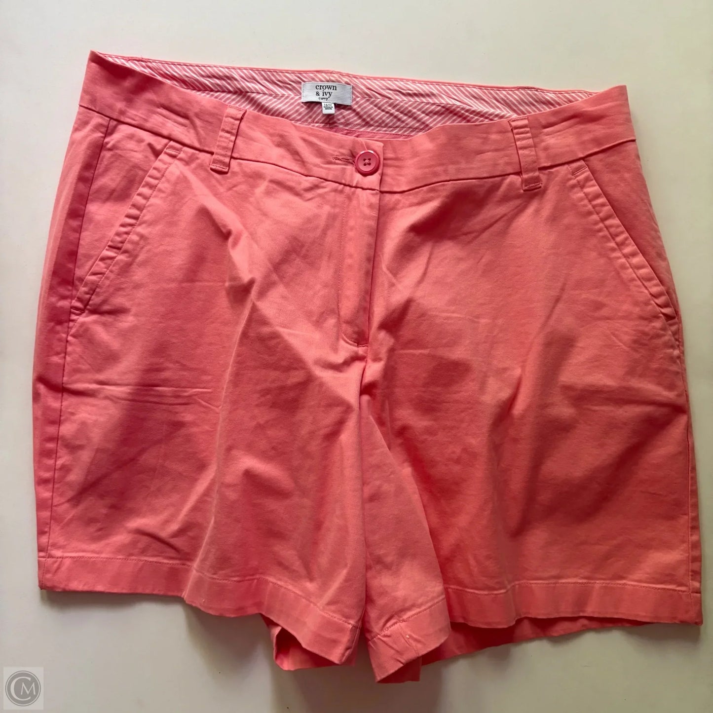 Shorts By Crown And Ivy In Orange, Size: 14