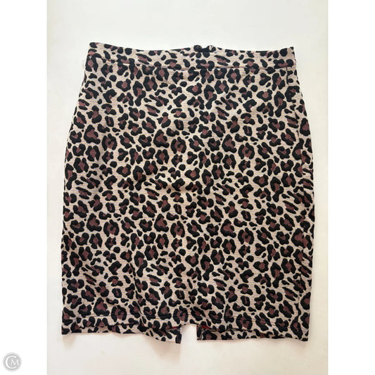 Skirt Midi By Maeve In Animal Print, Size: 12