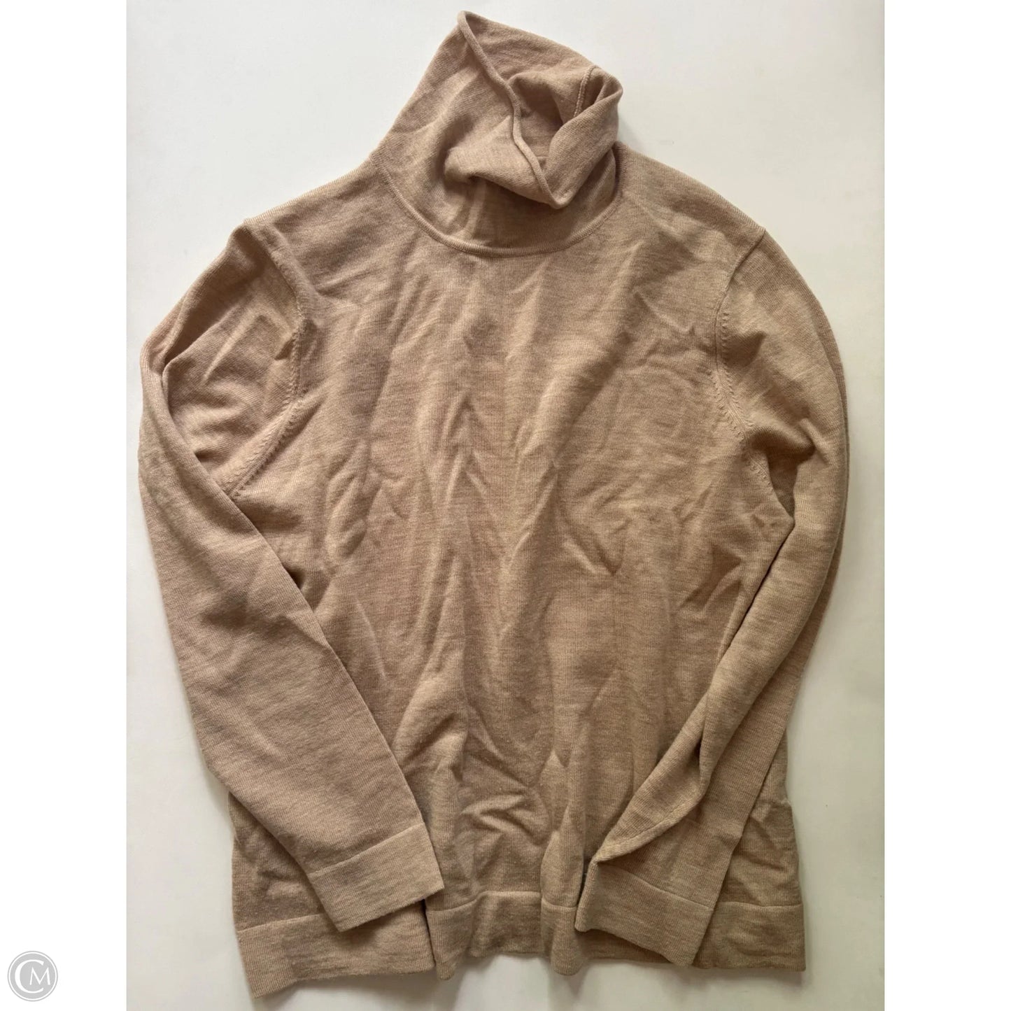 Sweater By Ellen Ashley In Tan, Size: 1x