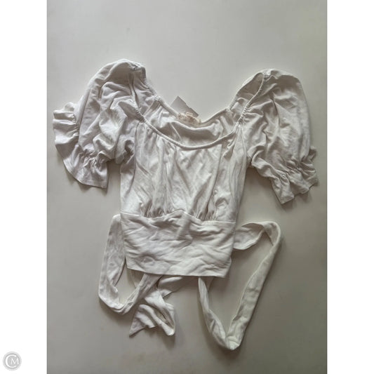 Top Short Sleeve By Listicle In White, Size: L
