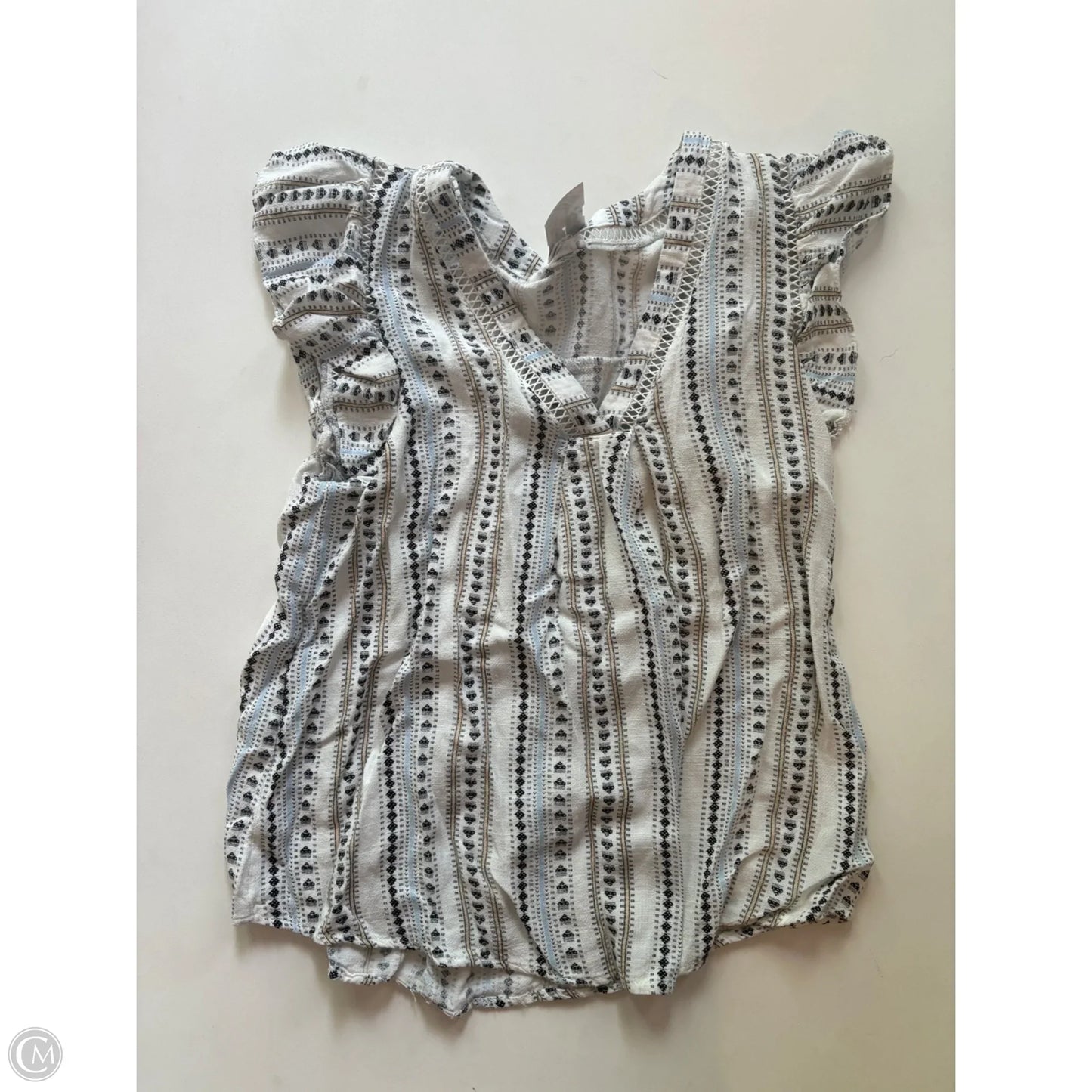 Top Short Sleeve By Blu Pepper In Multi-colored, Size: S