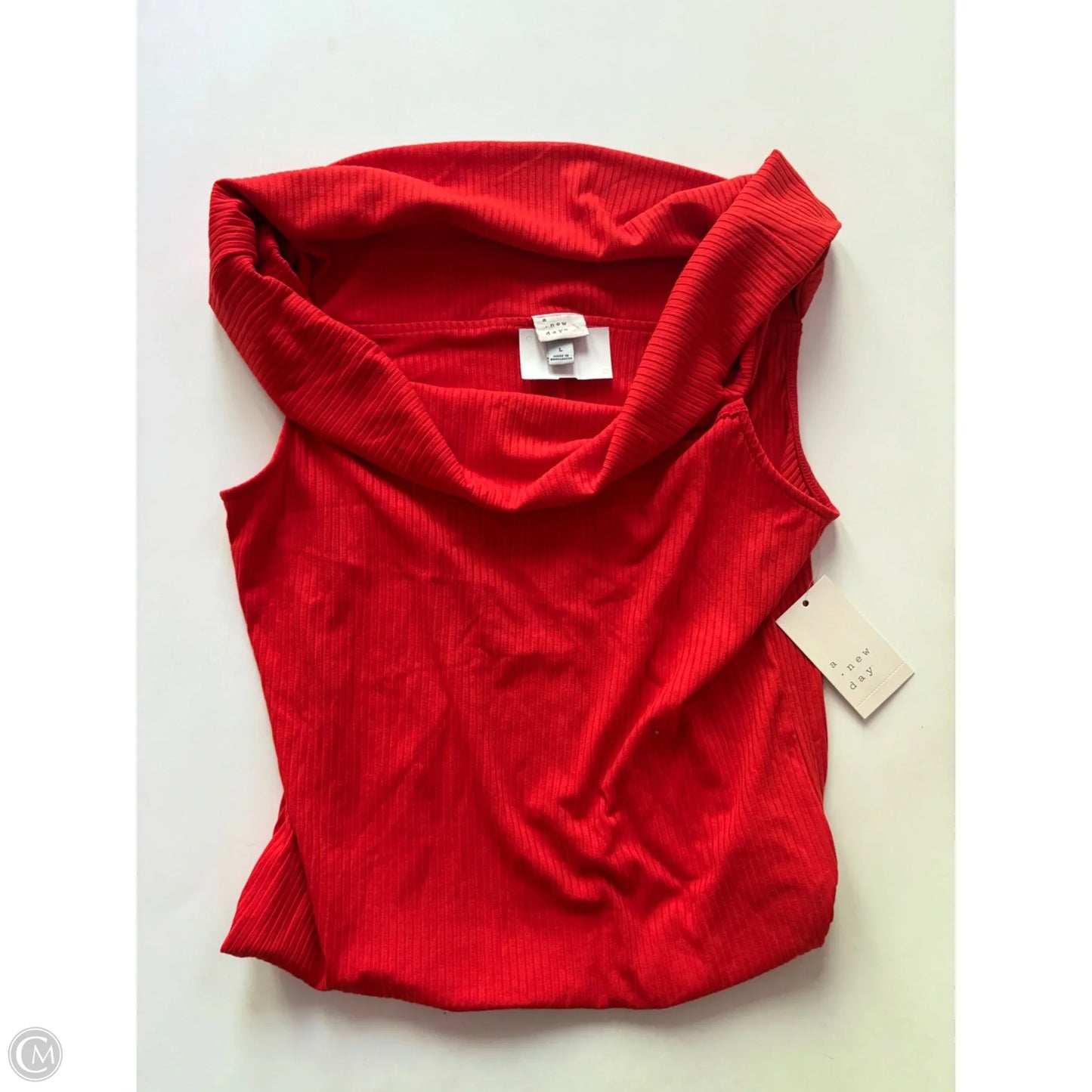 Top Sleeveless By A New Day In Red, Size: L