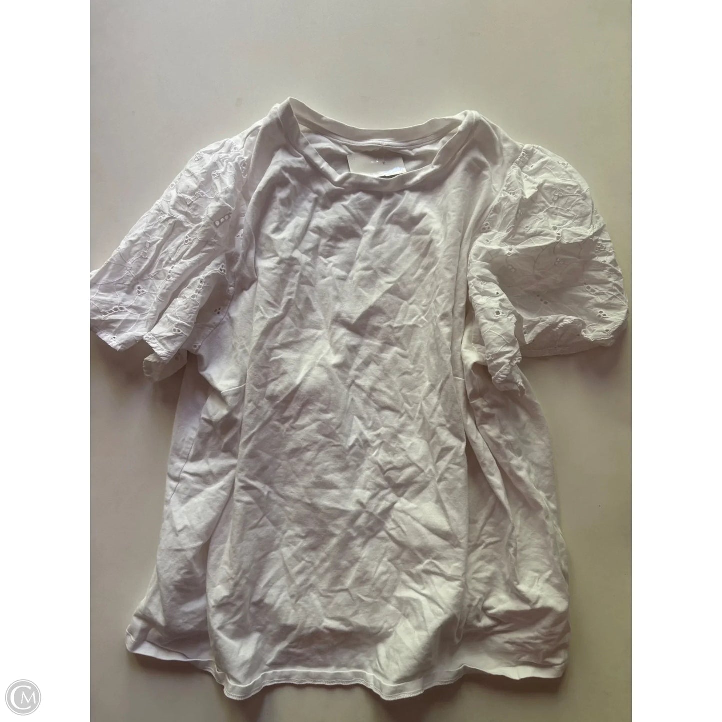 Top Short Sleeve By A New Day In White, Size: 2x