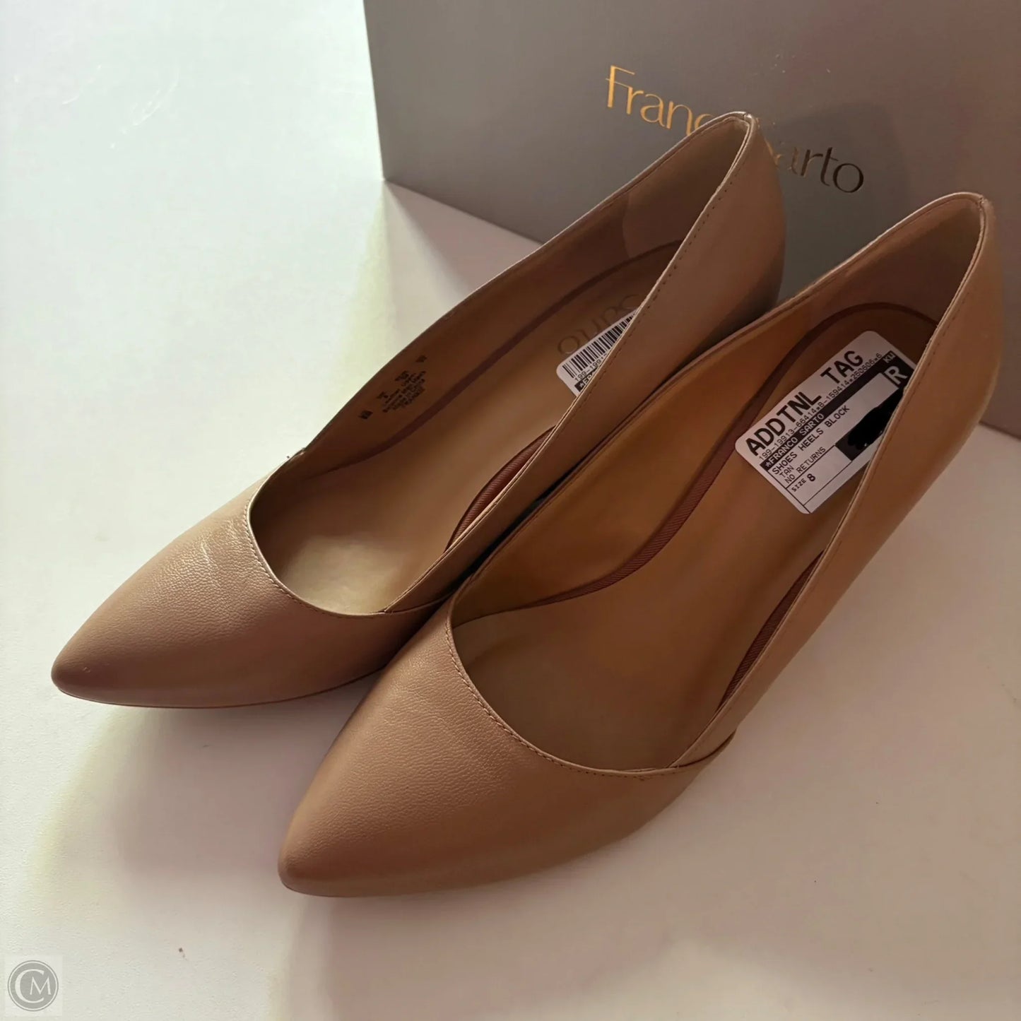 Shoes Heels Block By Franco Sarto In Tan, Size: 8