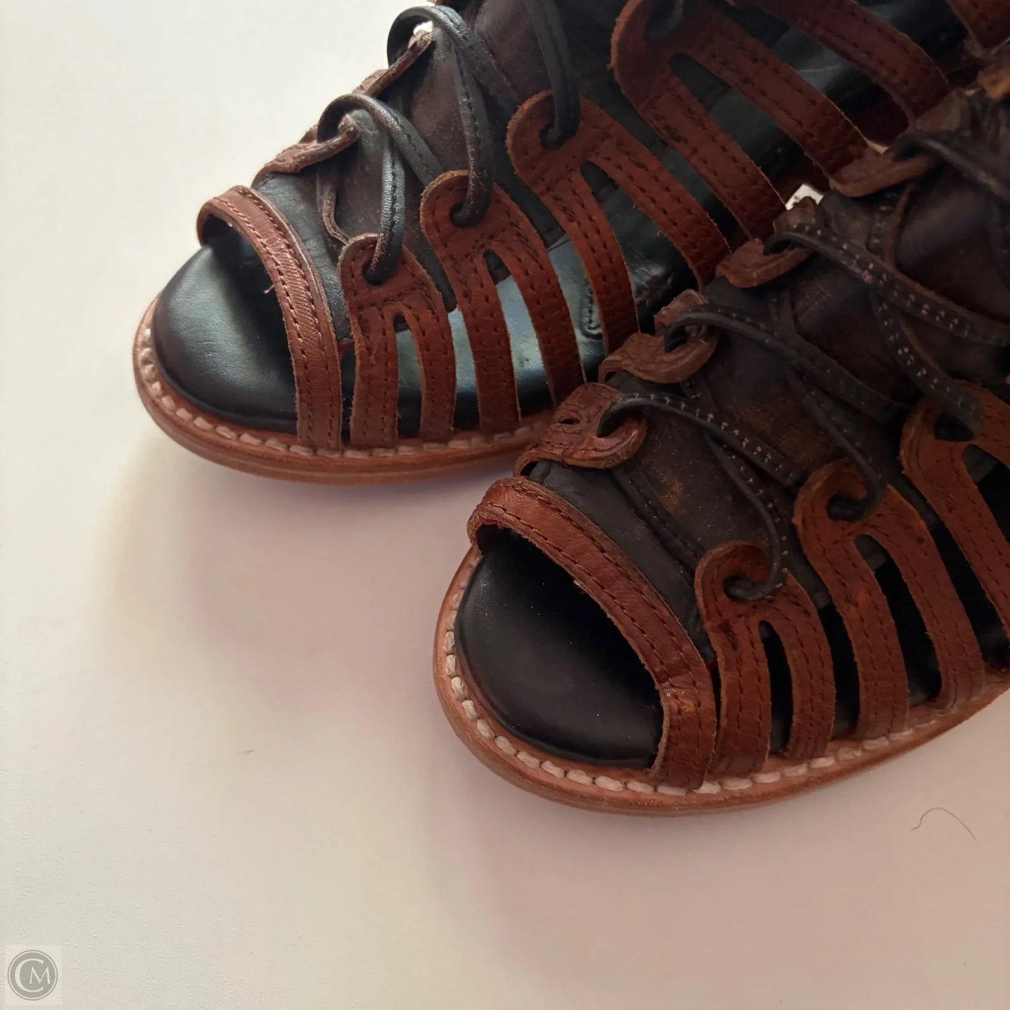 Shoes Heels Block By Freebird In Brown, Size: 8