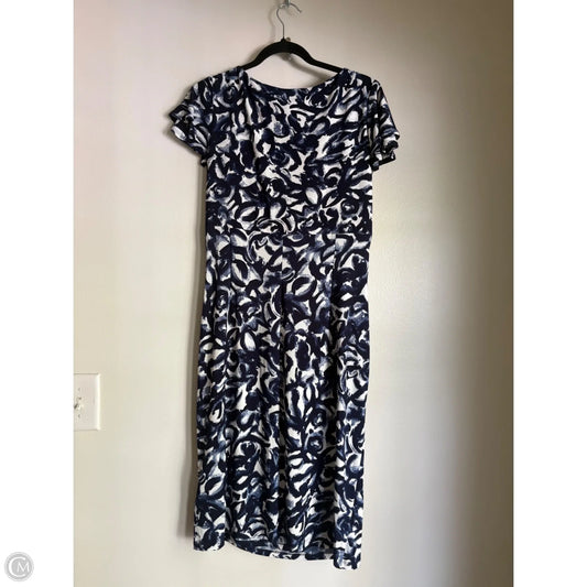 Dress Work By Ralph Lauren In Blue, Size: L