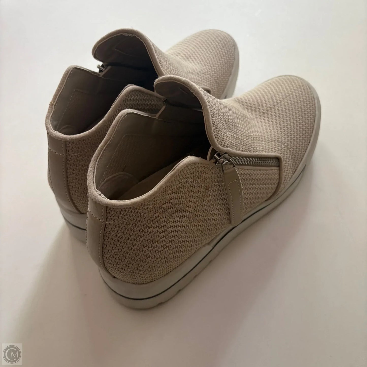 Boots Ankle Heels By Steve Madden In Cream, Size: 10