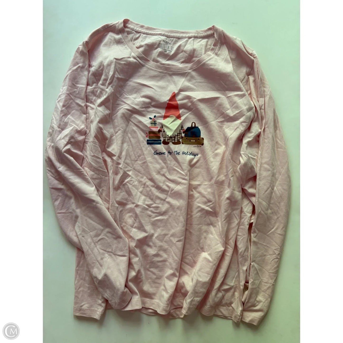 Top Long Sleeve By J. Crew In Pink, Size: 2x