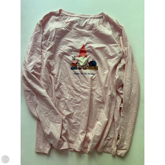 Top Long Sleeve By J. Crew In Pink, Size: 2x