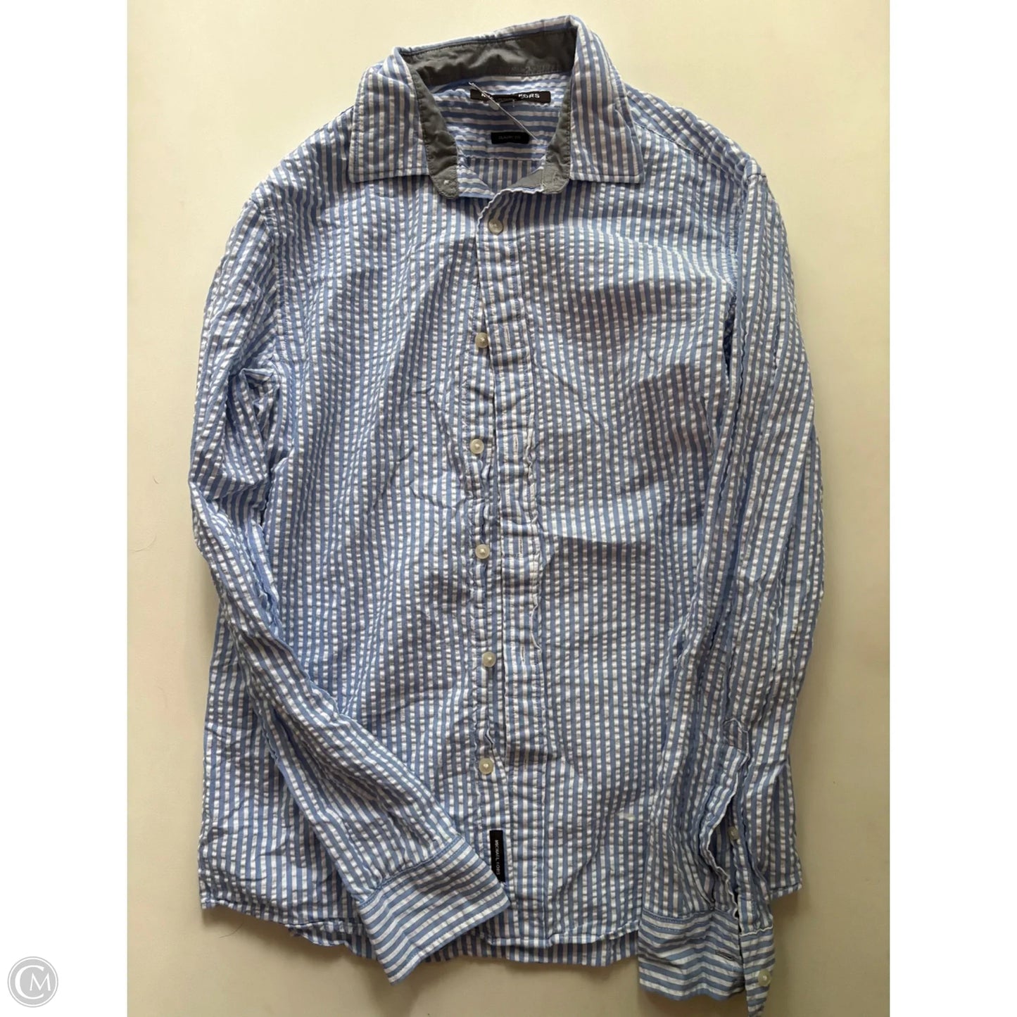 Top Long Sleeve Designer By Michael Kors In Striped Pattern, Size: S