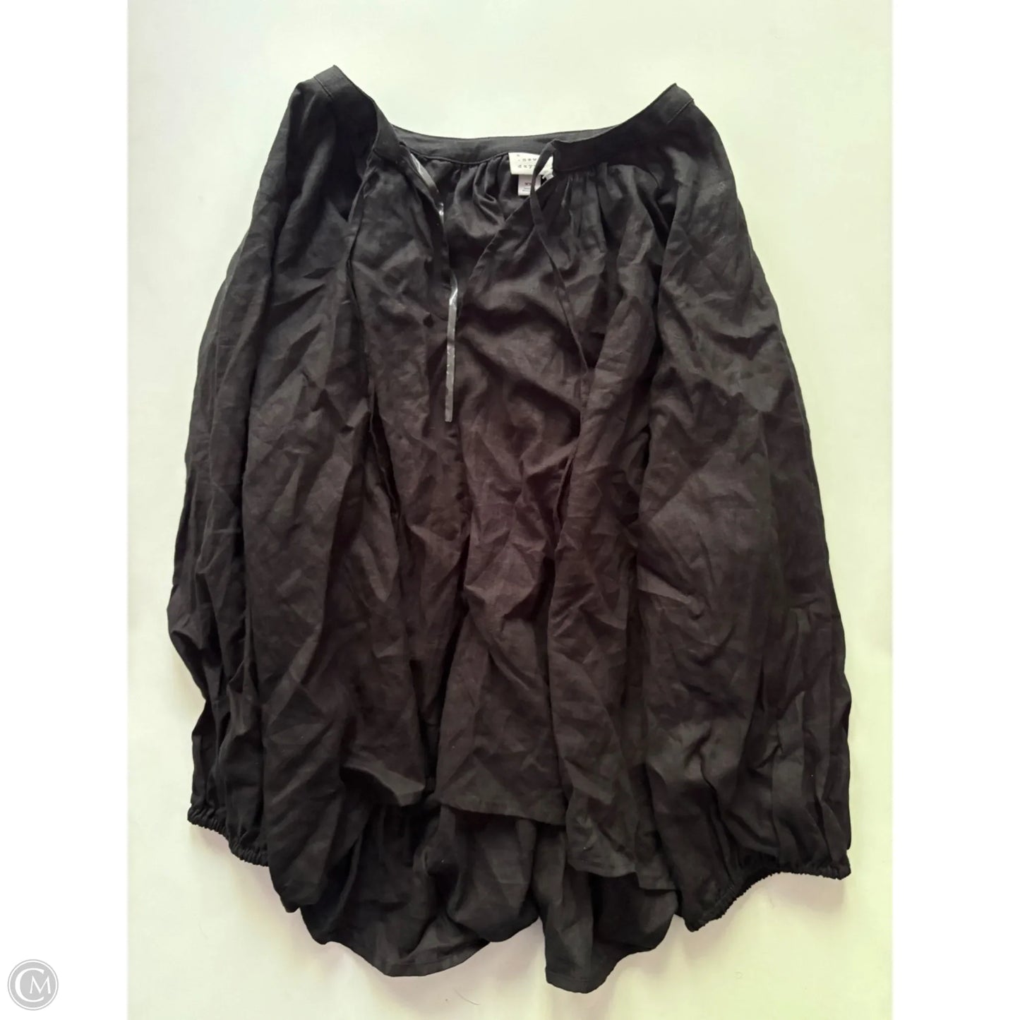 Top Long Sleeve By A New Day In Black, Size: 2x